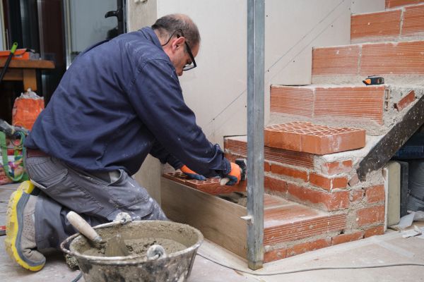 Brick Entryway Construction