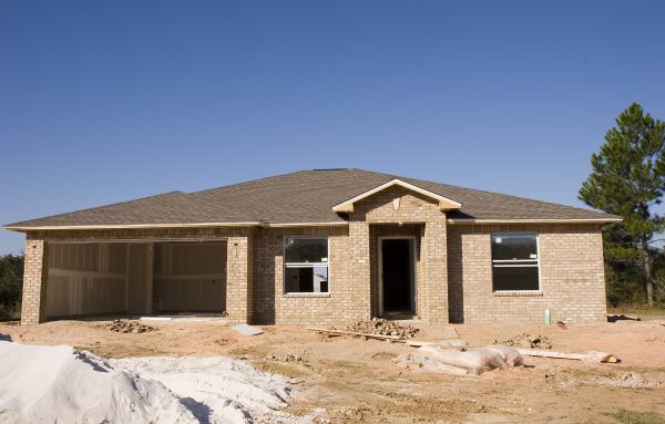 Tan Brick Construction