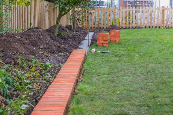 Brick Border Installation