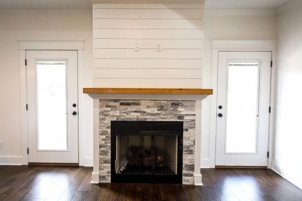 Brick Fireplace Installation